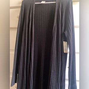 Terra & Sky Long Black Cardigan